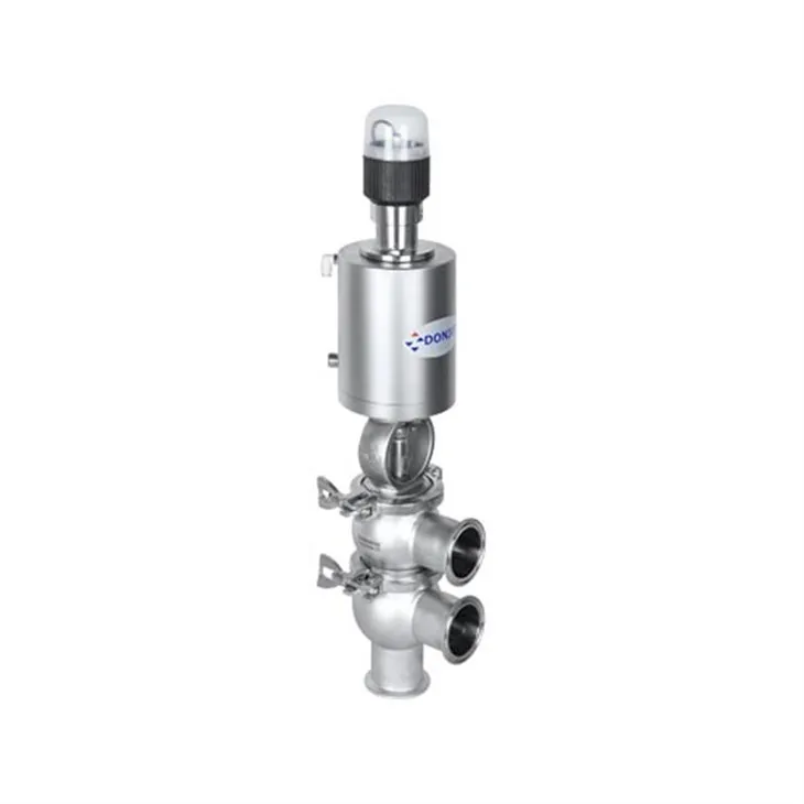Pneumatic Double Seat Bottom Valve